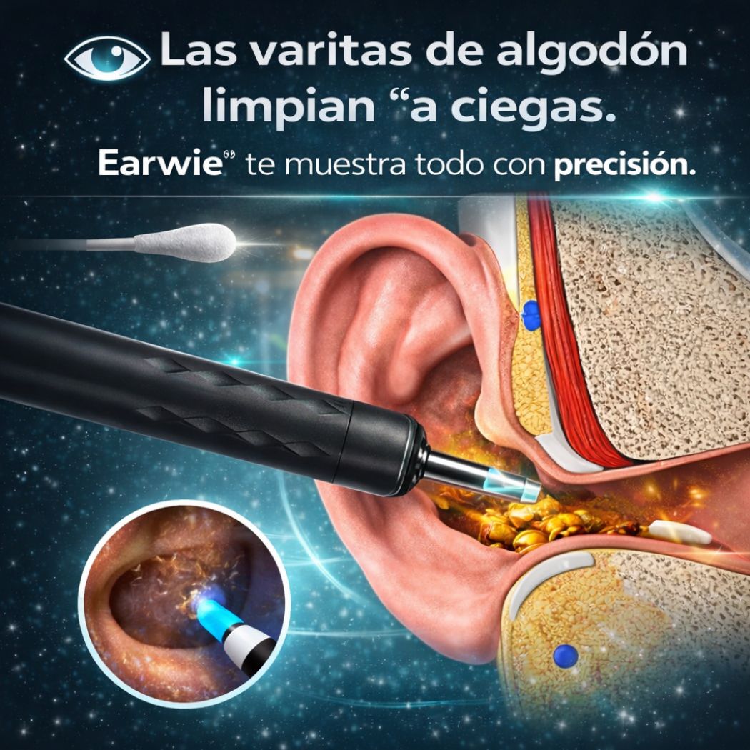 Earwie® | Limpiador de Oídos con Cámara
